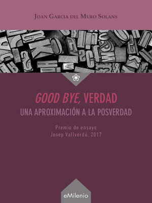 cover image of Good bye, verdad